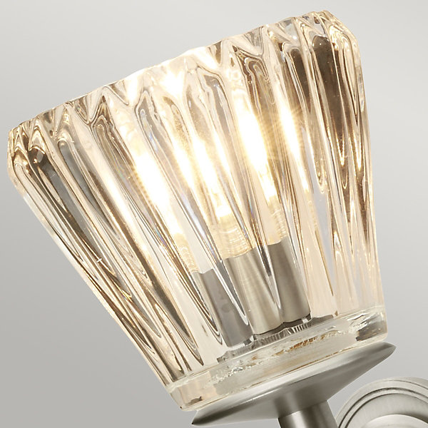 Elstead Agatha - Applique murale d'intérieur à 2 ampoules, nickel brossé, G9