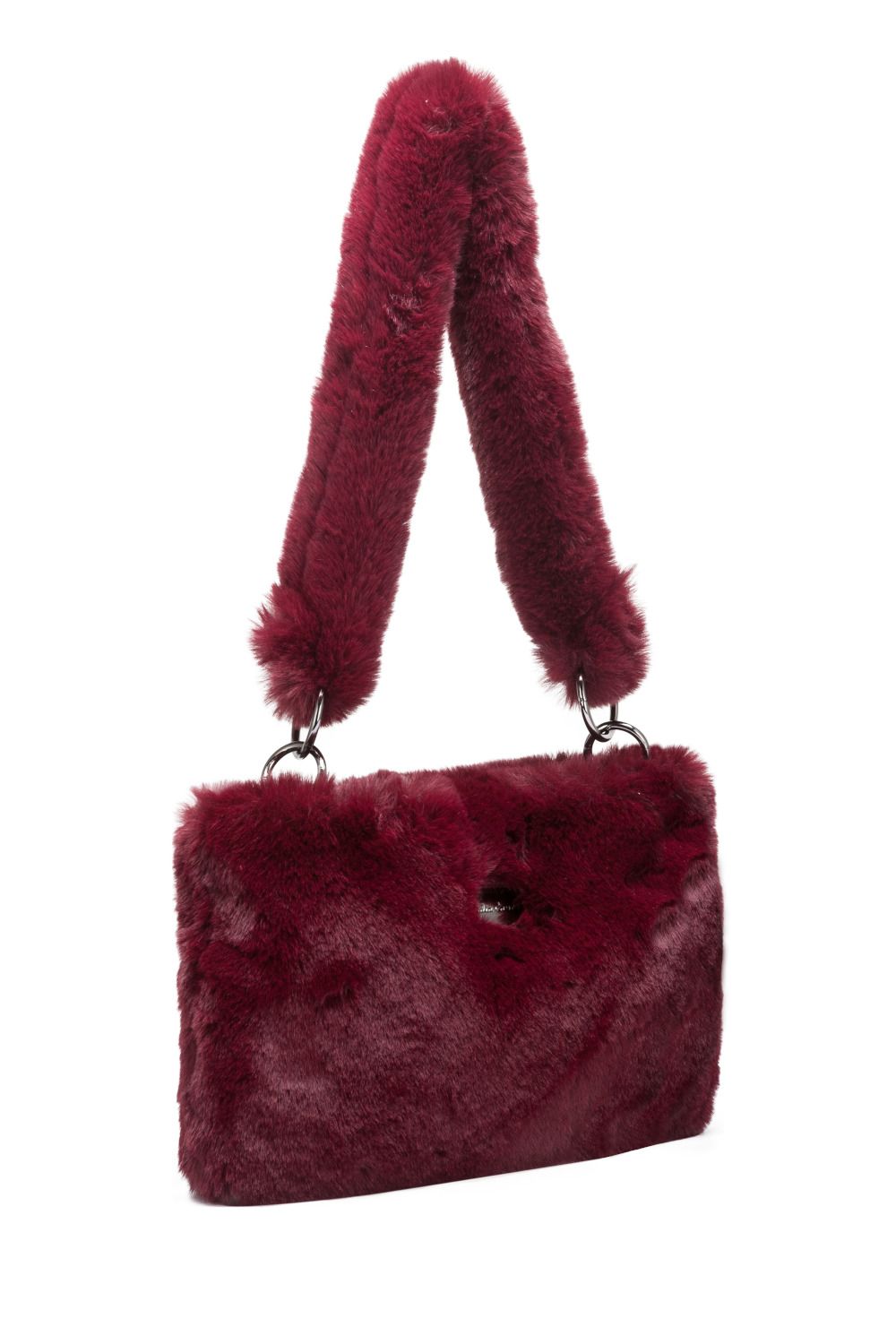 Claudia Canova Faux Fur Shoulder Bag