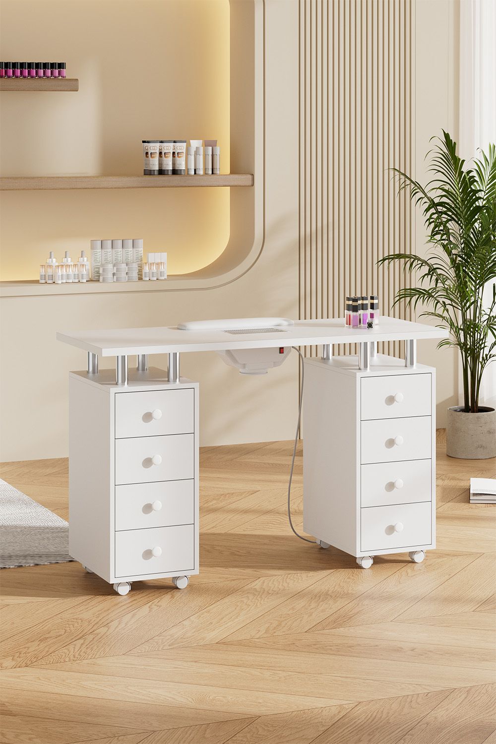 The hot sale Rolling Manicure Station Nail Table