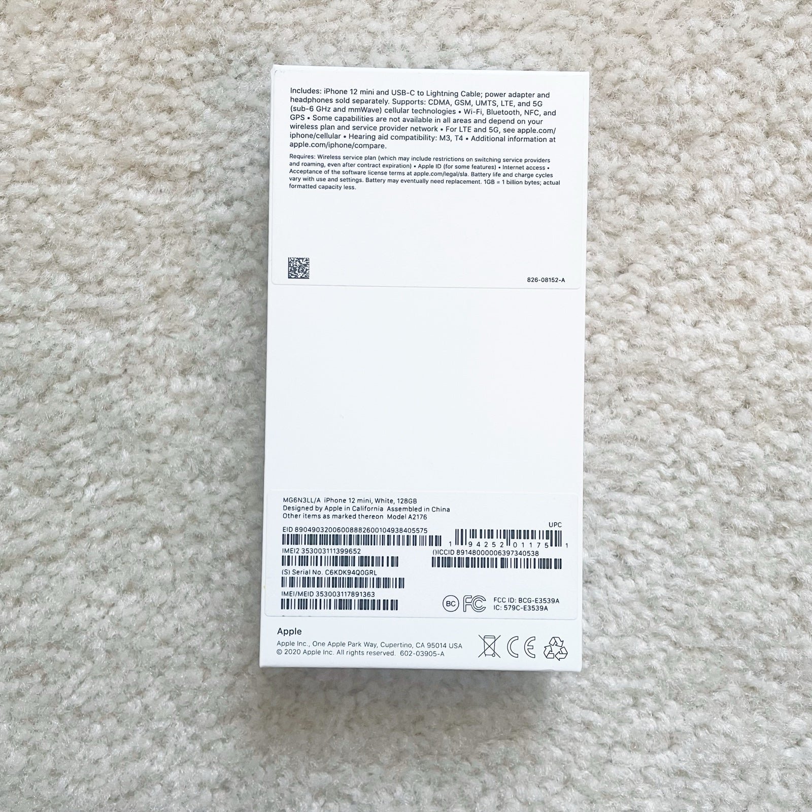 Apple iPhone 12 Mini 256 GB in Black Unlocked