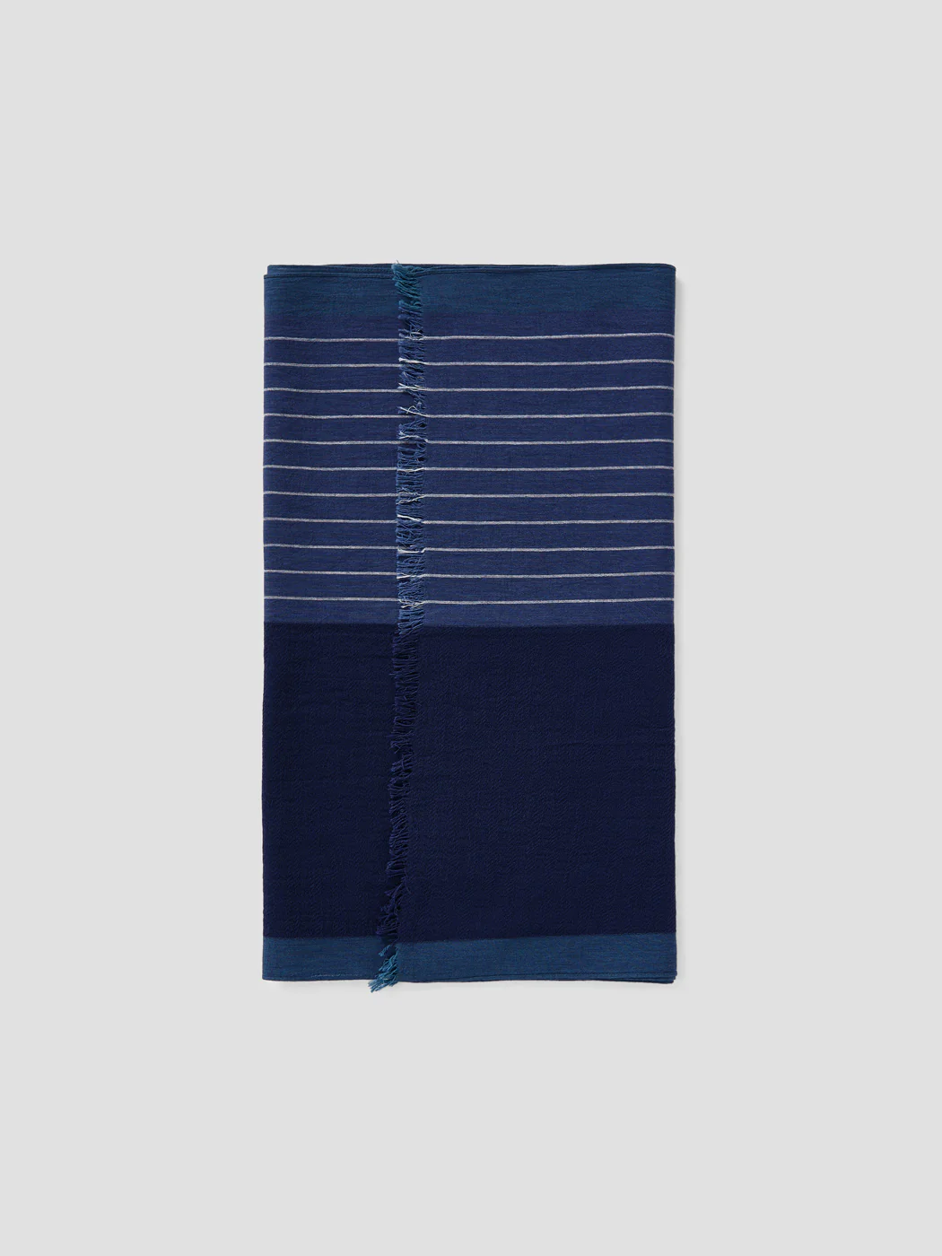 Echarpe en coton-lin à motifs