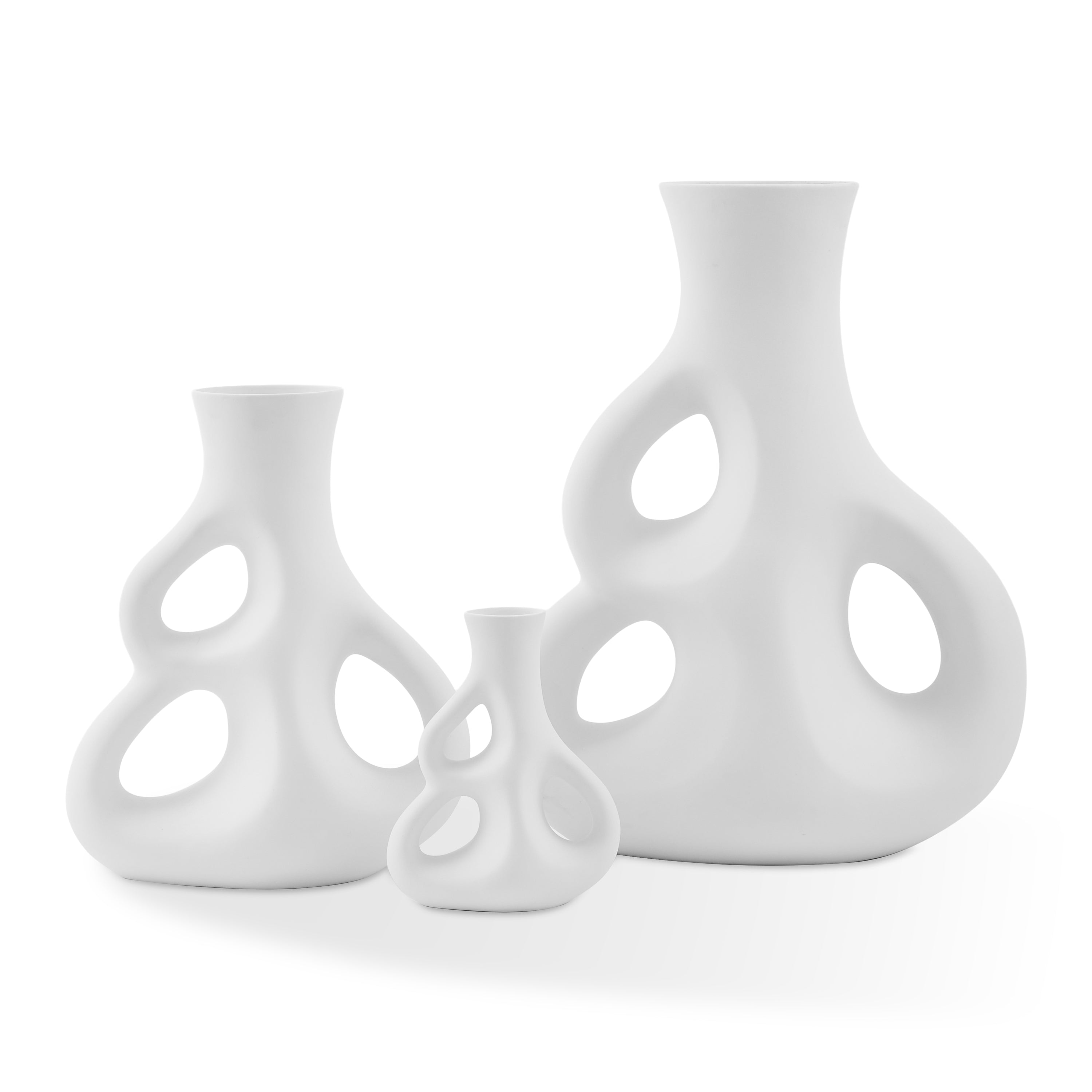 POLSPOTTEN Three Ears Vaas - Wit