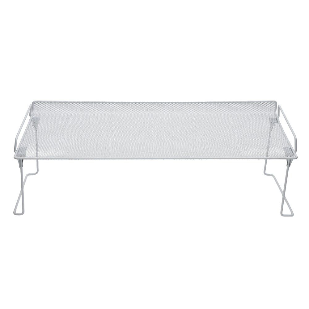 Range chaussures étagère blanche superposable 68x28xH22cm