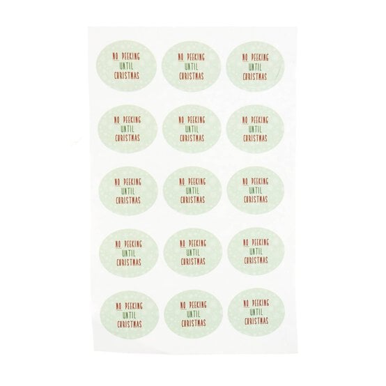 No Peeking Sticker Sheet Sticker Sheet