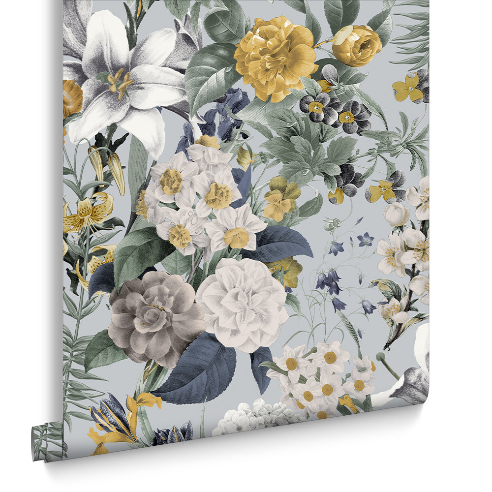 Graham & Brown Vliesbehang - Glasshouse Flora Sky - 10mx52cm