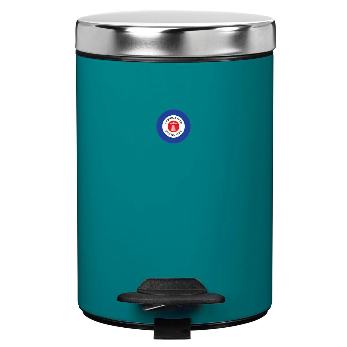 DUO - Poubelle 3L DUO en Métal Bleu turquoise