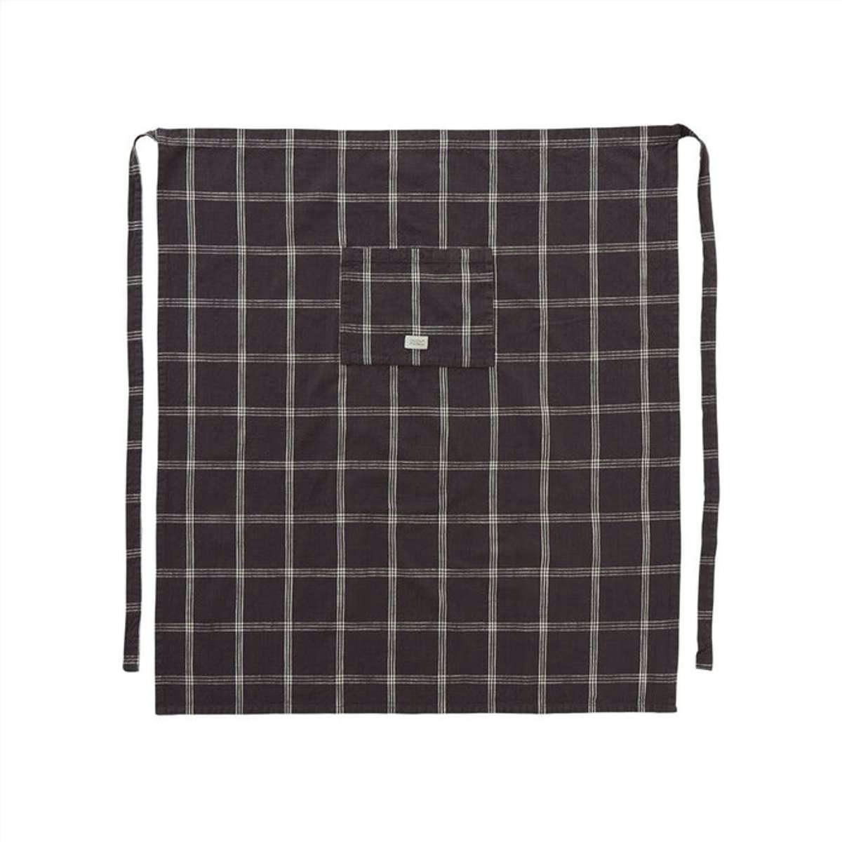 GOBI - Tablier Chef noir en coton organique H92x84cm