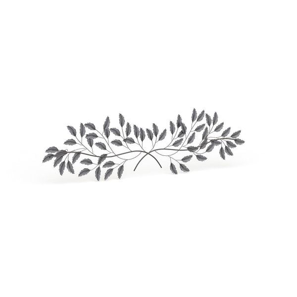 Blue Iron Traditional Wall Decor Floral and botanical 15 x 52 x 2