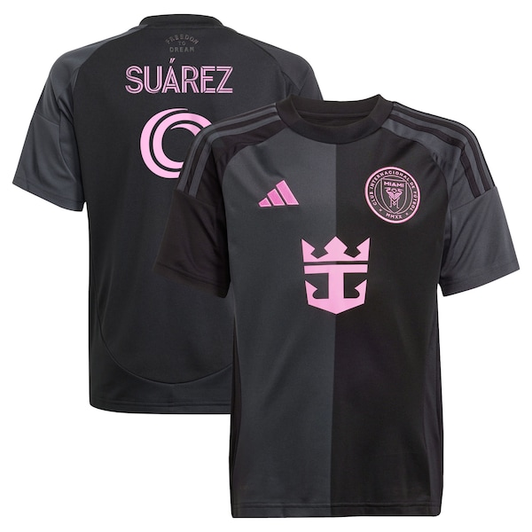 Luis Suárez Inter Miami CF adidas Youth 2025 The Fortitude Kit Replica Player Jersey - Black