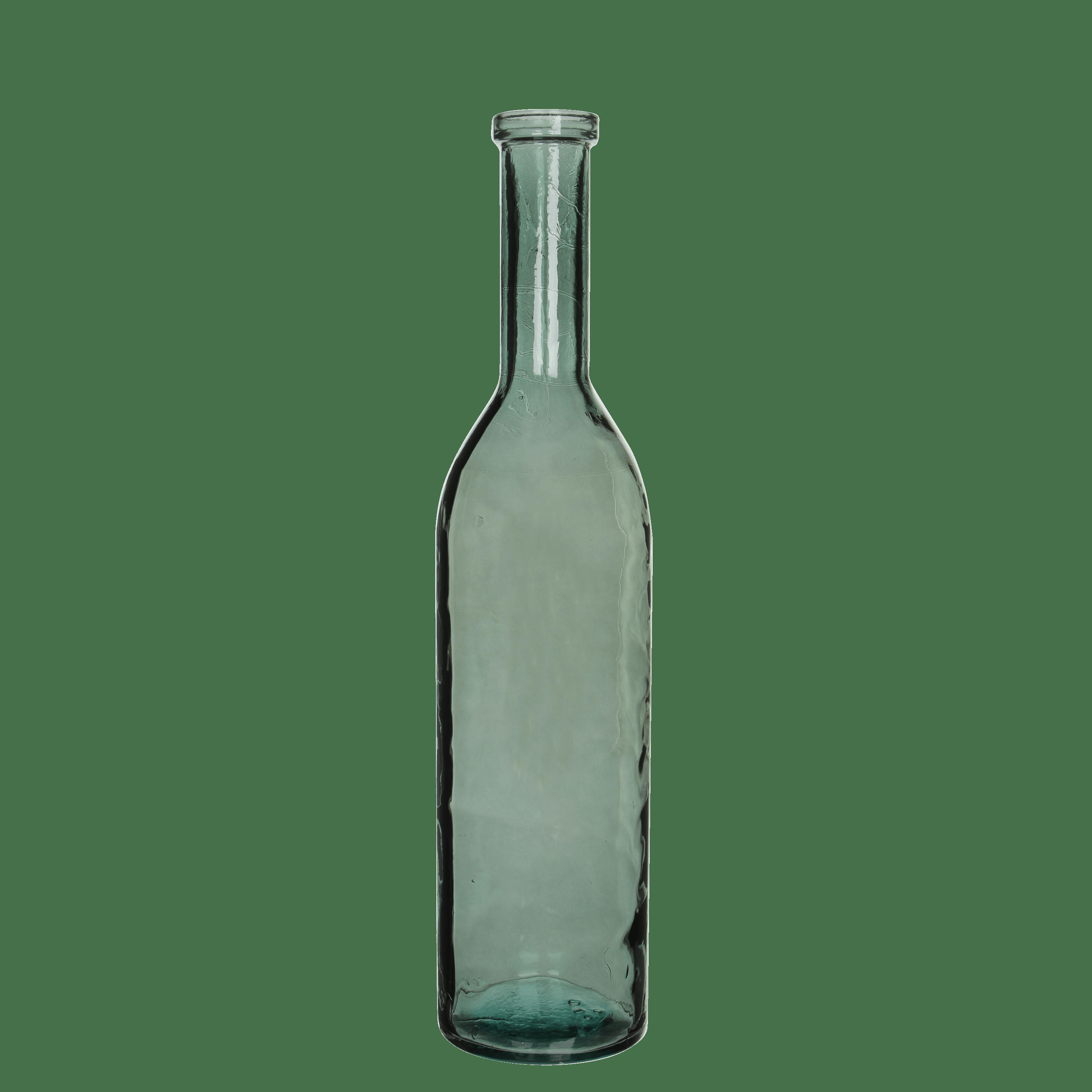 RIOJA - Vase bouteille en verre recyclé vert H75