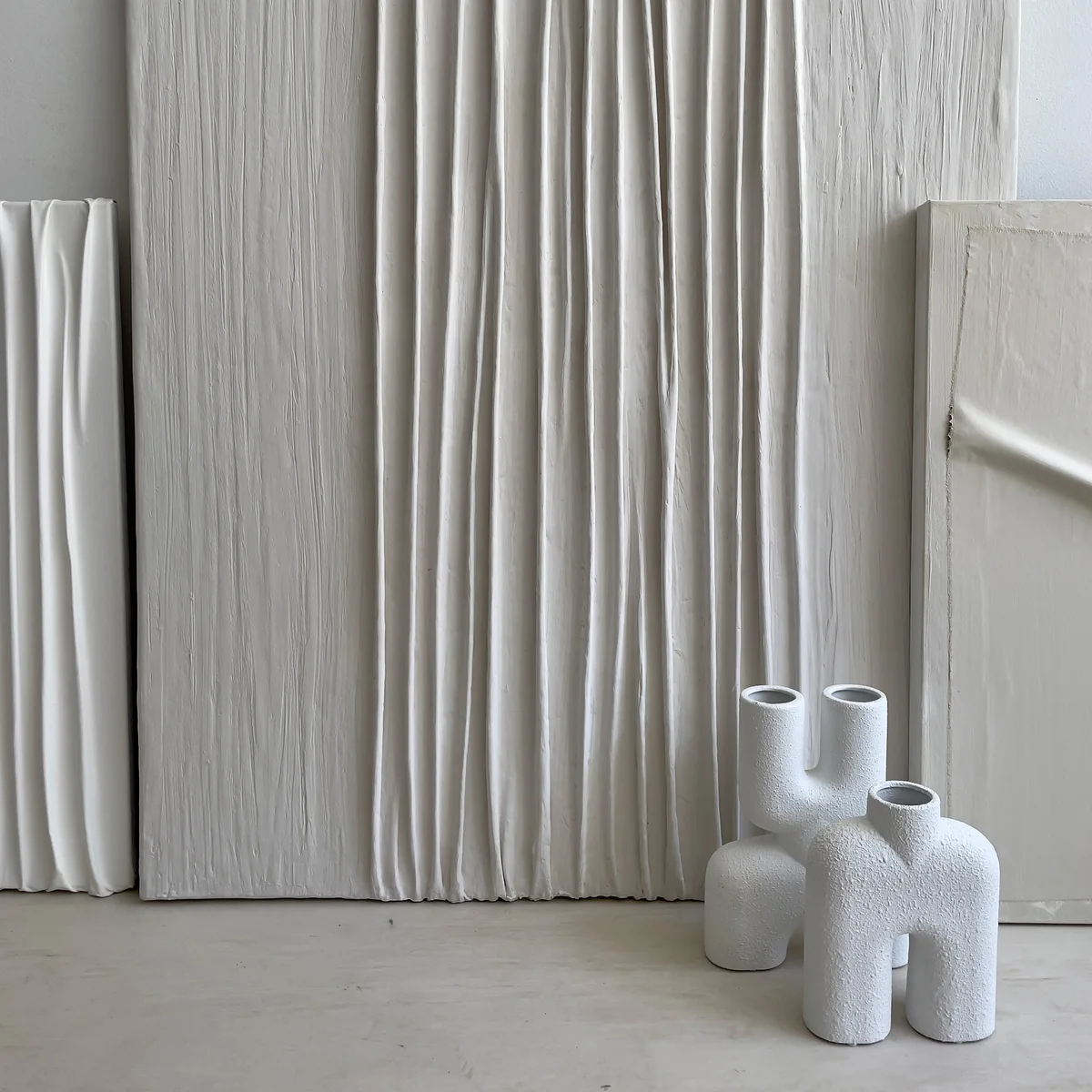 Studio Mykoda - SAHAVA Kashmir Plaster 1, 80 x 100 cm, beige hell