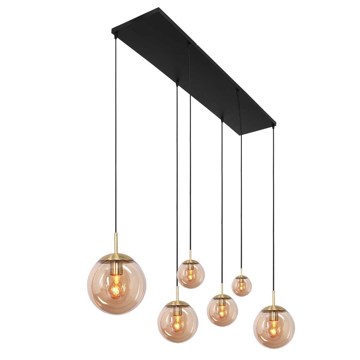 Steinhauer hanglamp bollique - 6 lichts - 120 x 160  cm - messing