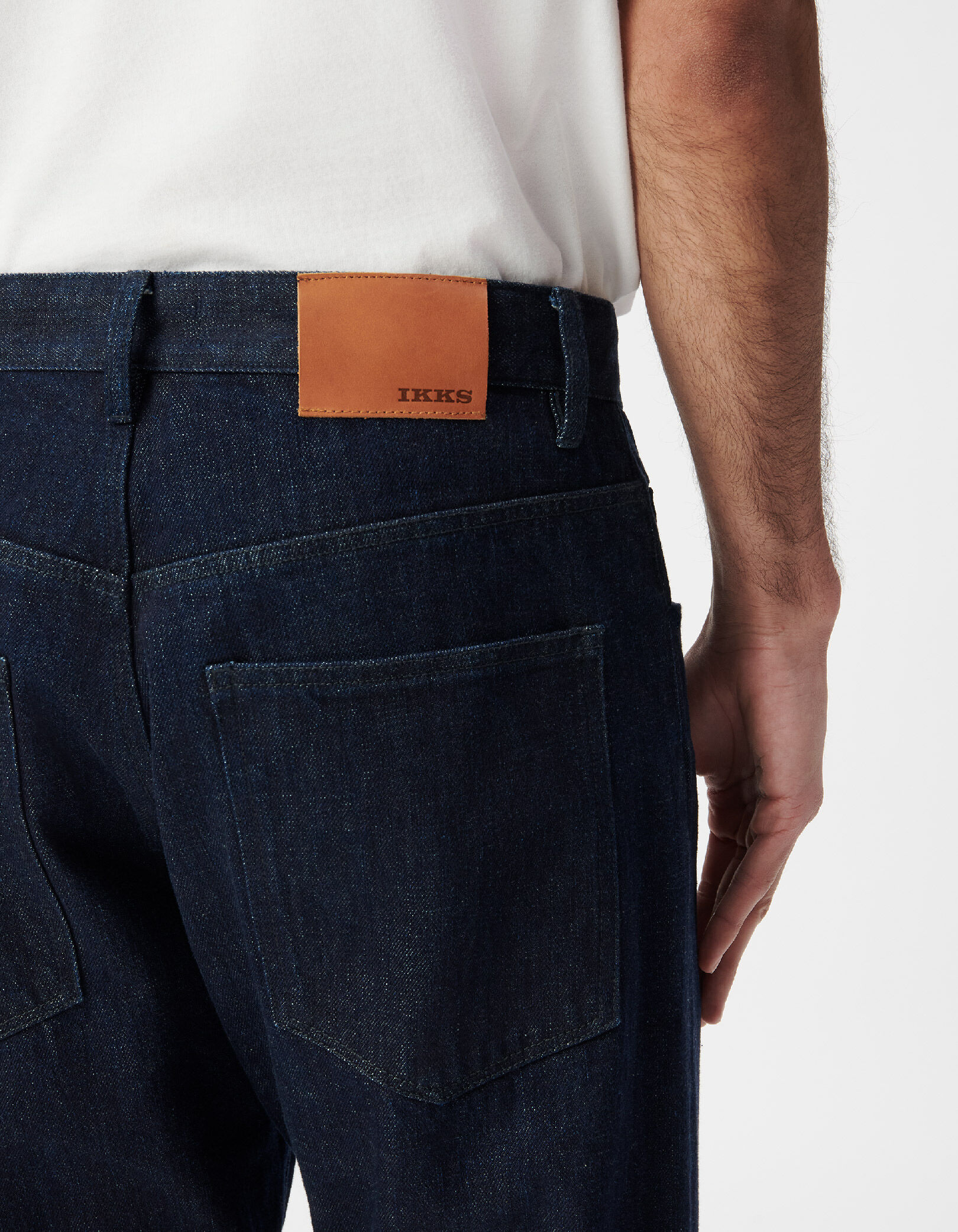 Jean gaucho bleu brut cropped Homme