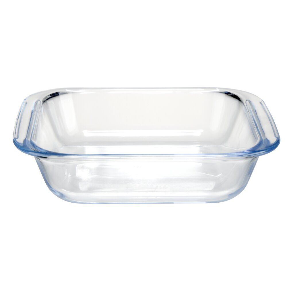 Plat à four 900ml rectangulaire en verre borosilicate 19,6x17x4,6cm