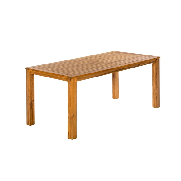 Tisch, mit Akazienholz-Tischplatte, BxHxT: 185 x 75 x 90 cm