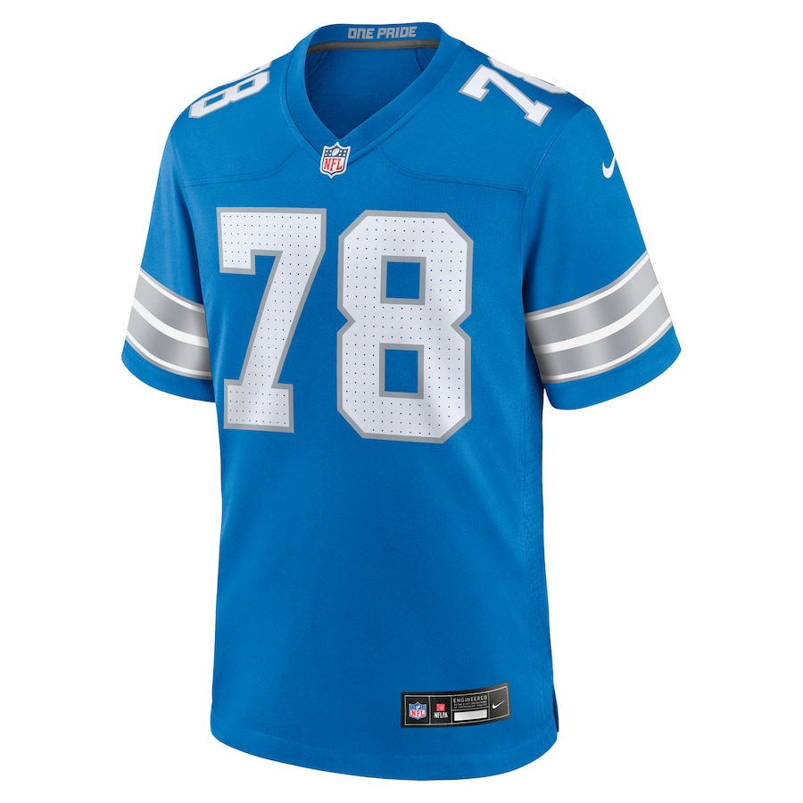 Tyleik Williams Detroit Lions Nike 2025 NFL Draft First Round Pick Game Jersey - Blue
