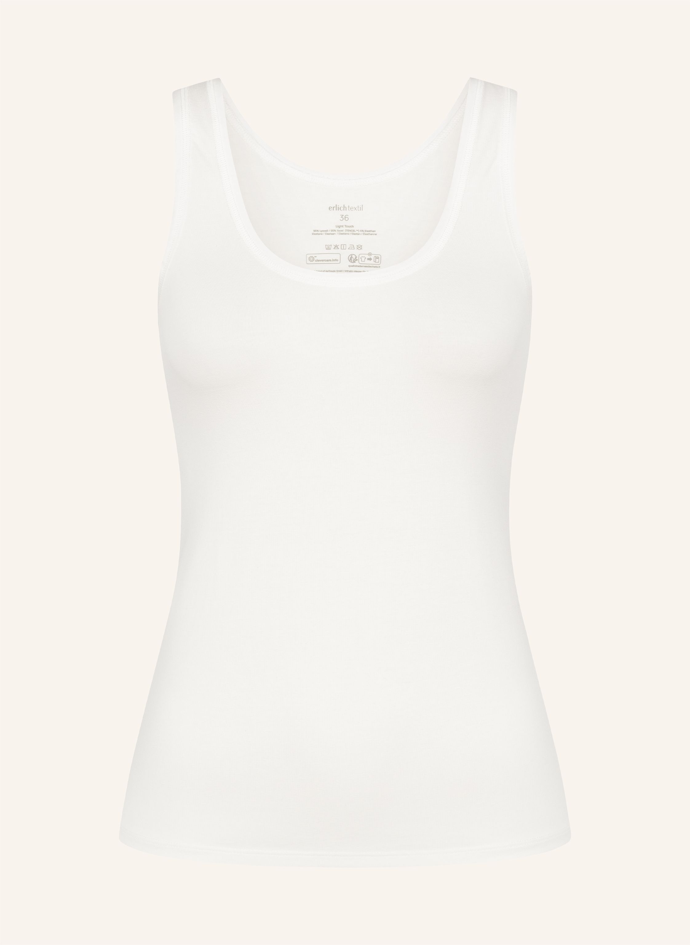 erlich textil Light Touch Tanktop mit weichem Lyocell, seidig fein elastisch