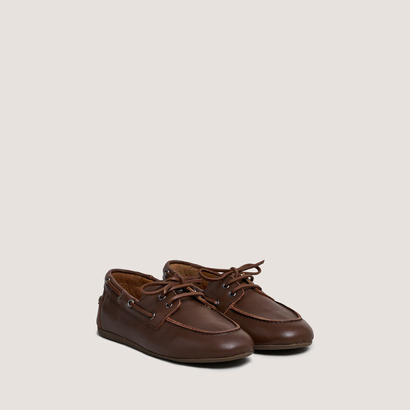 Mocassins souplesen cuir marron | Lalie