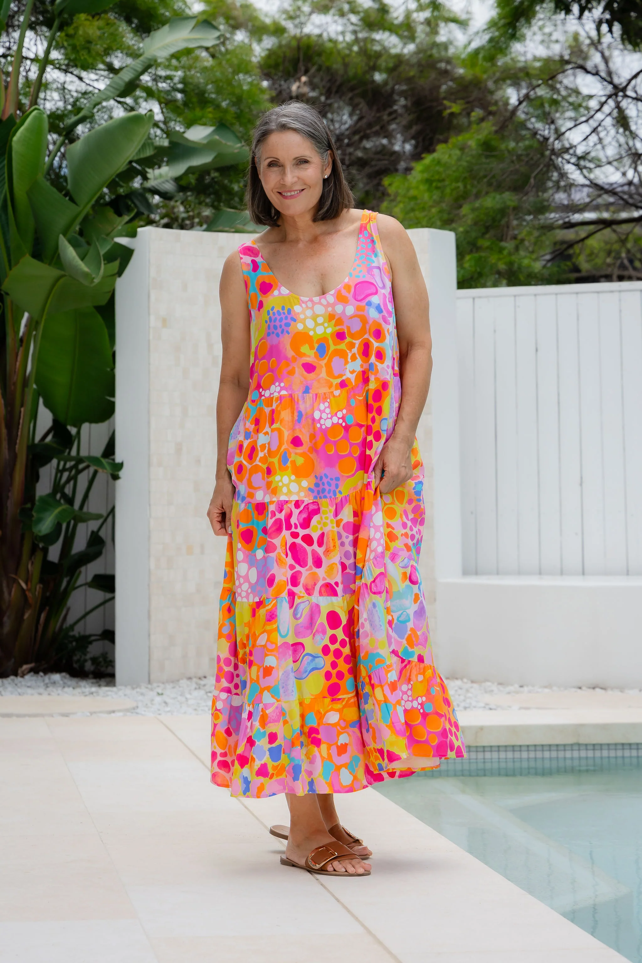 Ronnie Dress in Tequila Sunrise by Kasey Rainbow