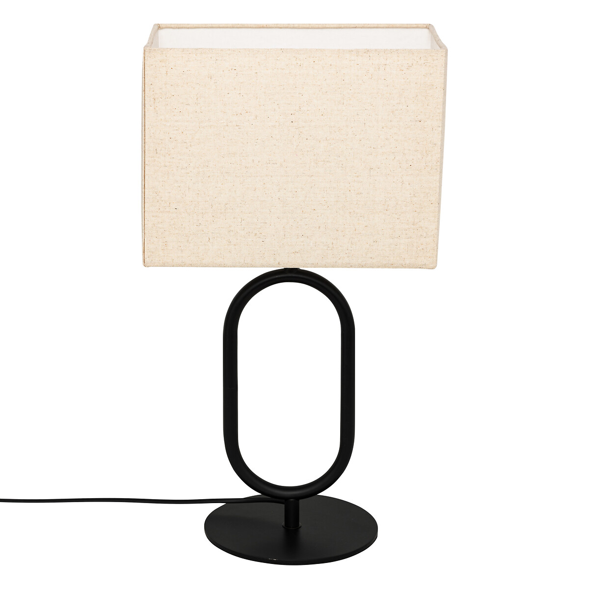 Table lamp "Alec" Black metal, H.52 cm