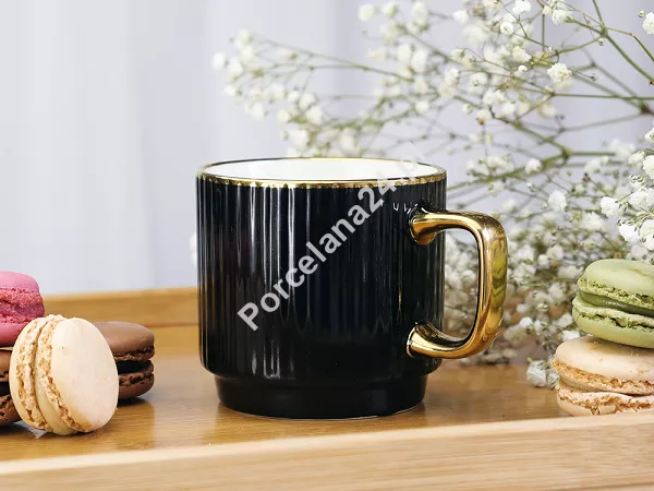 Kubek 0,32 L Festa Italia -Sztaplowany złoty/czarny 6.KUB.8410