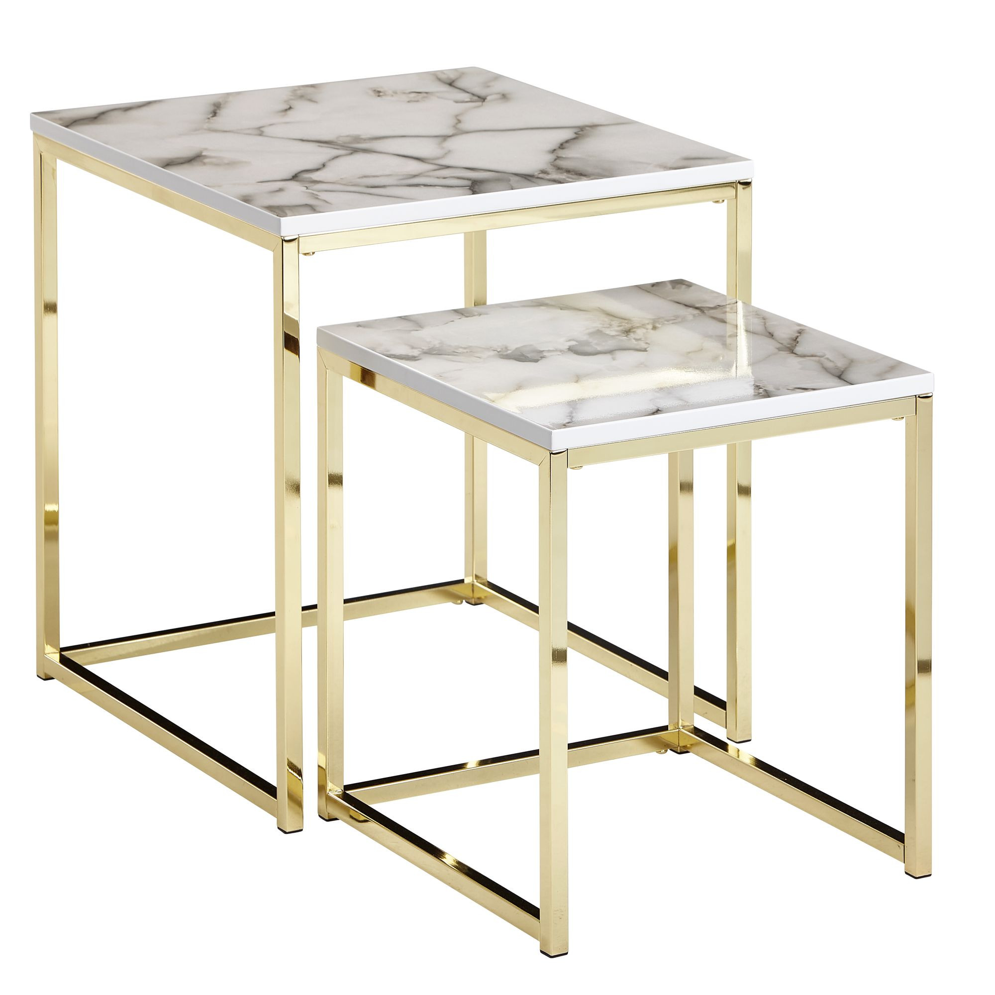 FineBuy Ustawiony stół mdf biały