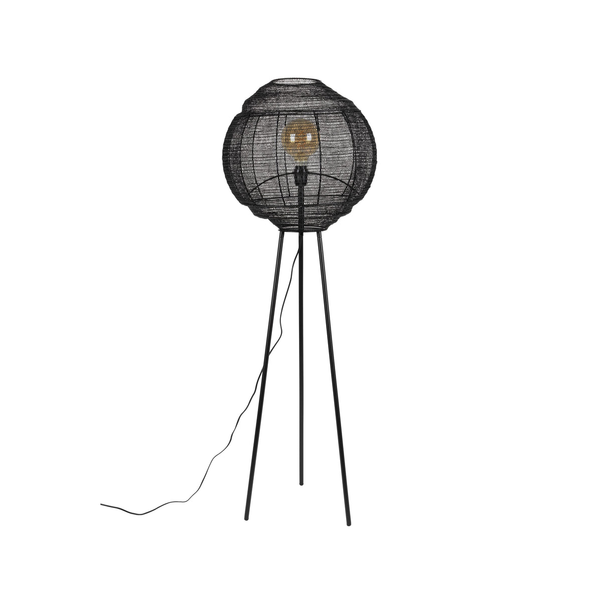 Dutchbone Meezan Vloerlamp Zwart