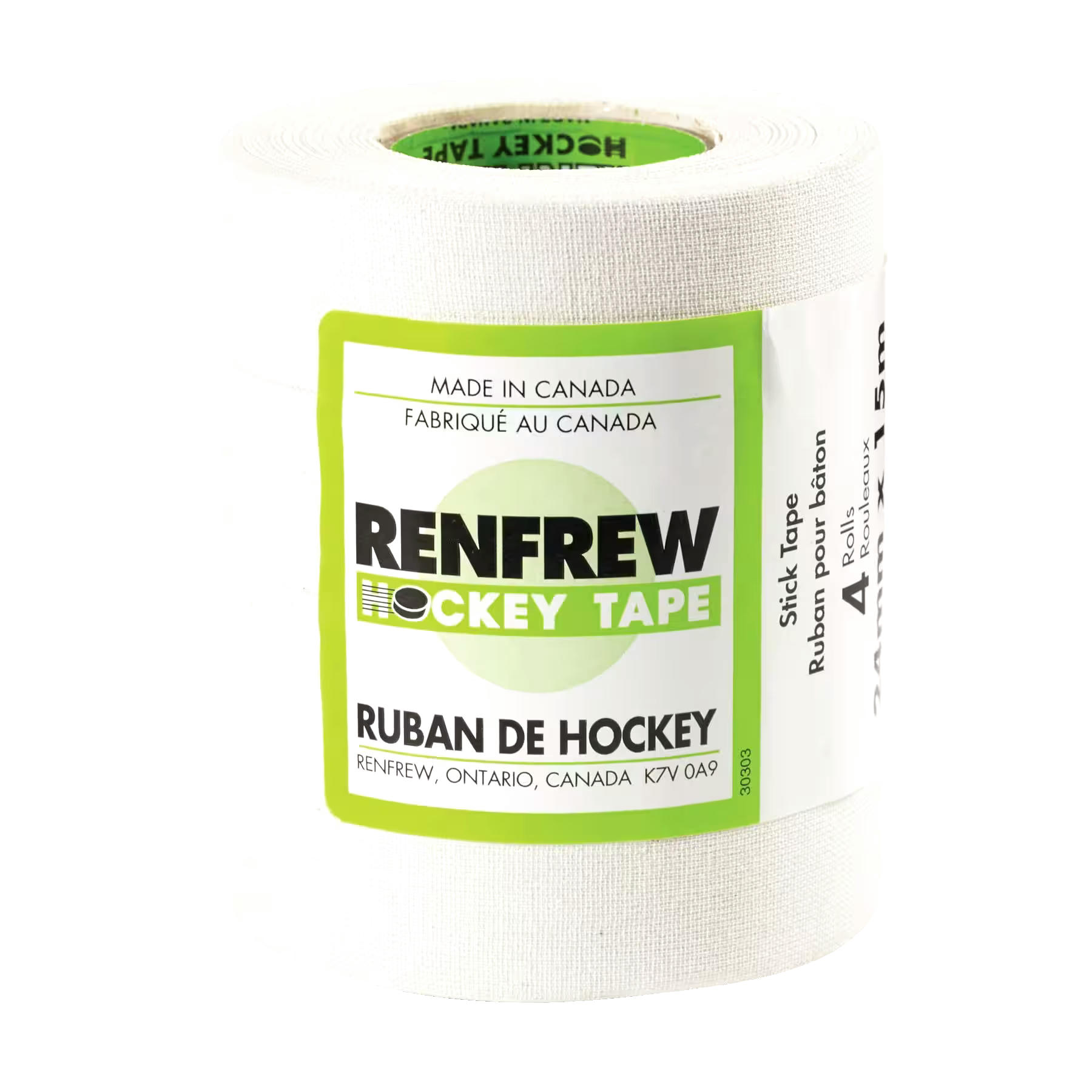 Renfrew Hockey Tape, 24-mm x 15-m, 4-pk