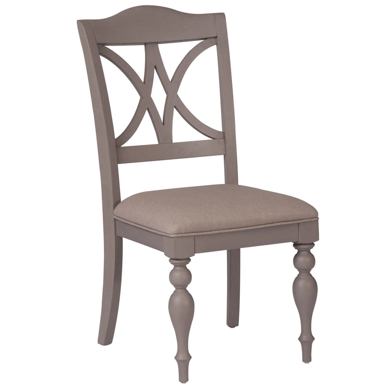 Summer House Dove Grey Slat Back Side Chair (Set of 2)