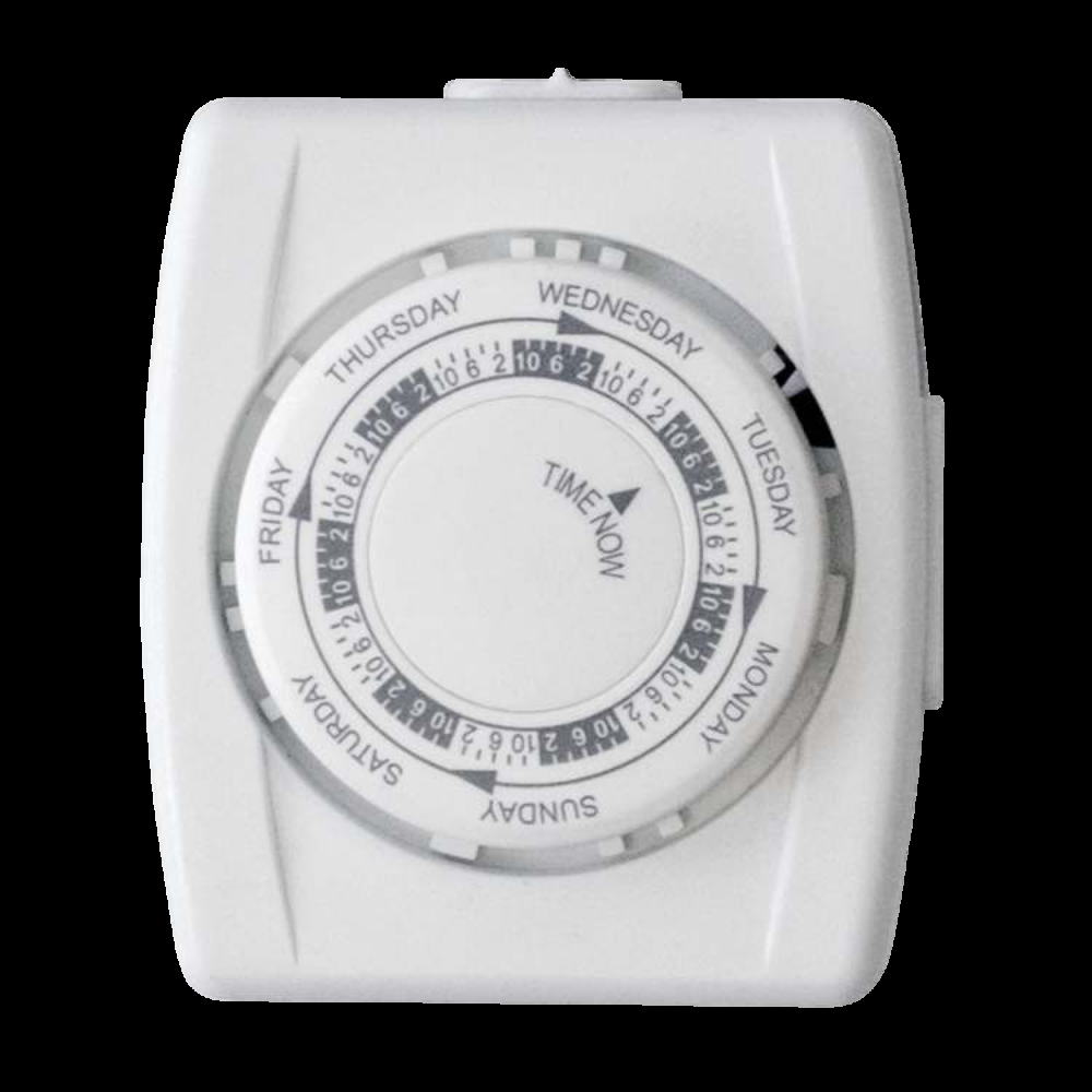 NOMA 7-Day Mechanical Vacation Timer, Non-Programmable, Indoor, White
