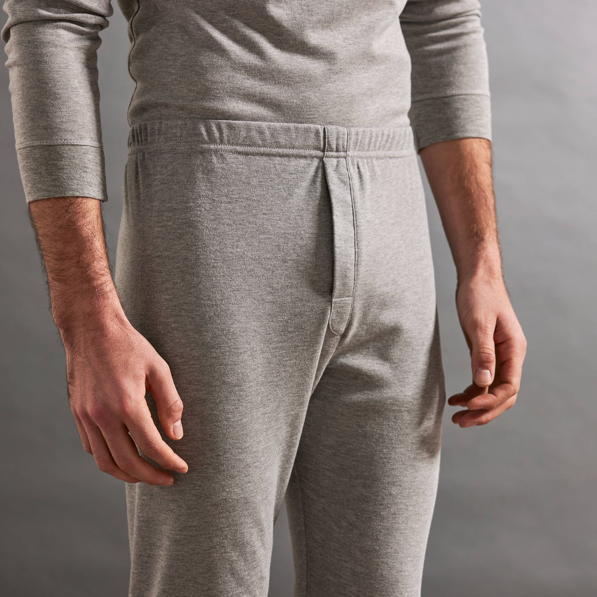 Cale&ccedil;on long Thermoperle&reg; coton - lot de 2