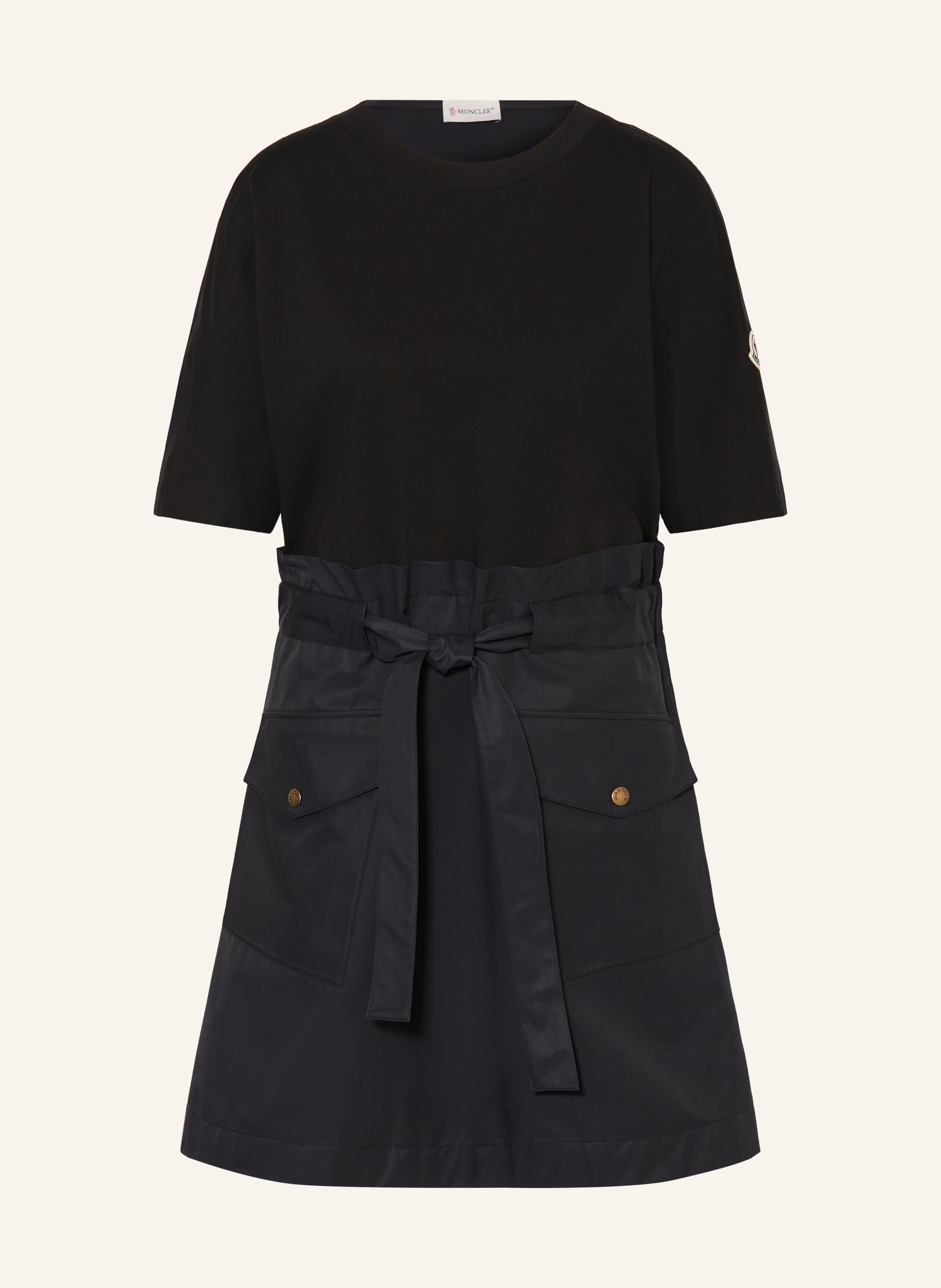 MONCLER Kleid im Materialmix