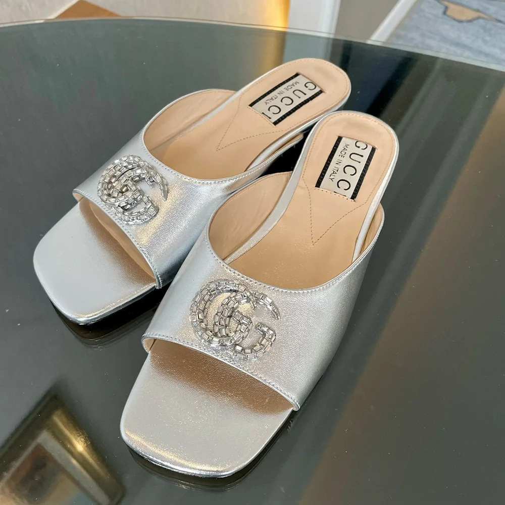 Gucci Leather Sandals  Slide Sandal