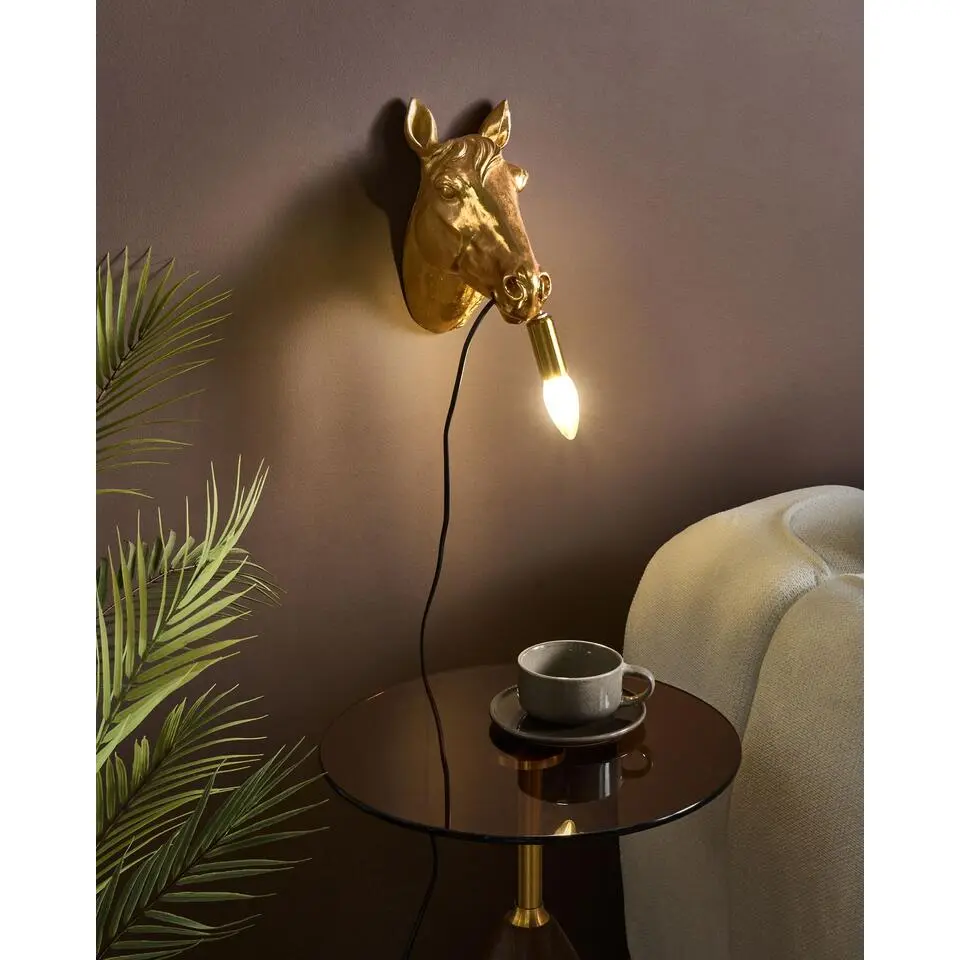 PHILIPPE - Wandlamp - Goud - Polyresin