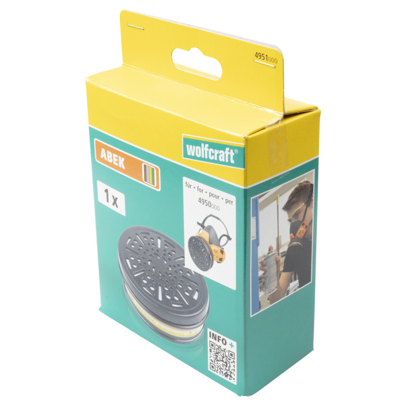 Filtre de protection respiratoire ABEK WOLFCRAFT