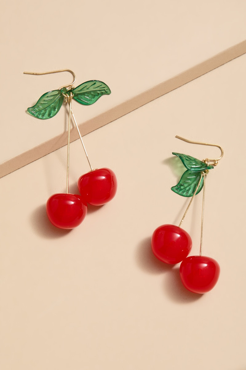 Lucia Cherry Drop Earrings