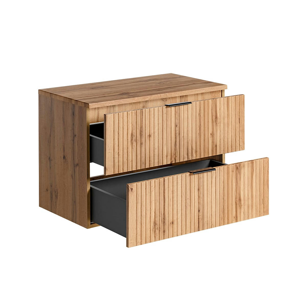 - Meuble sous-vasque 80cm plan de toilette naturel