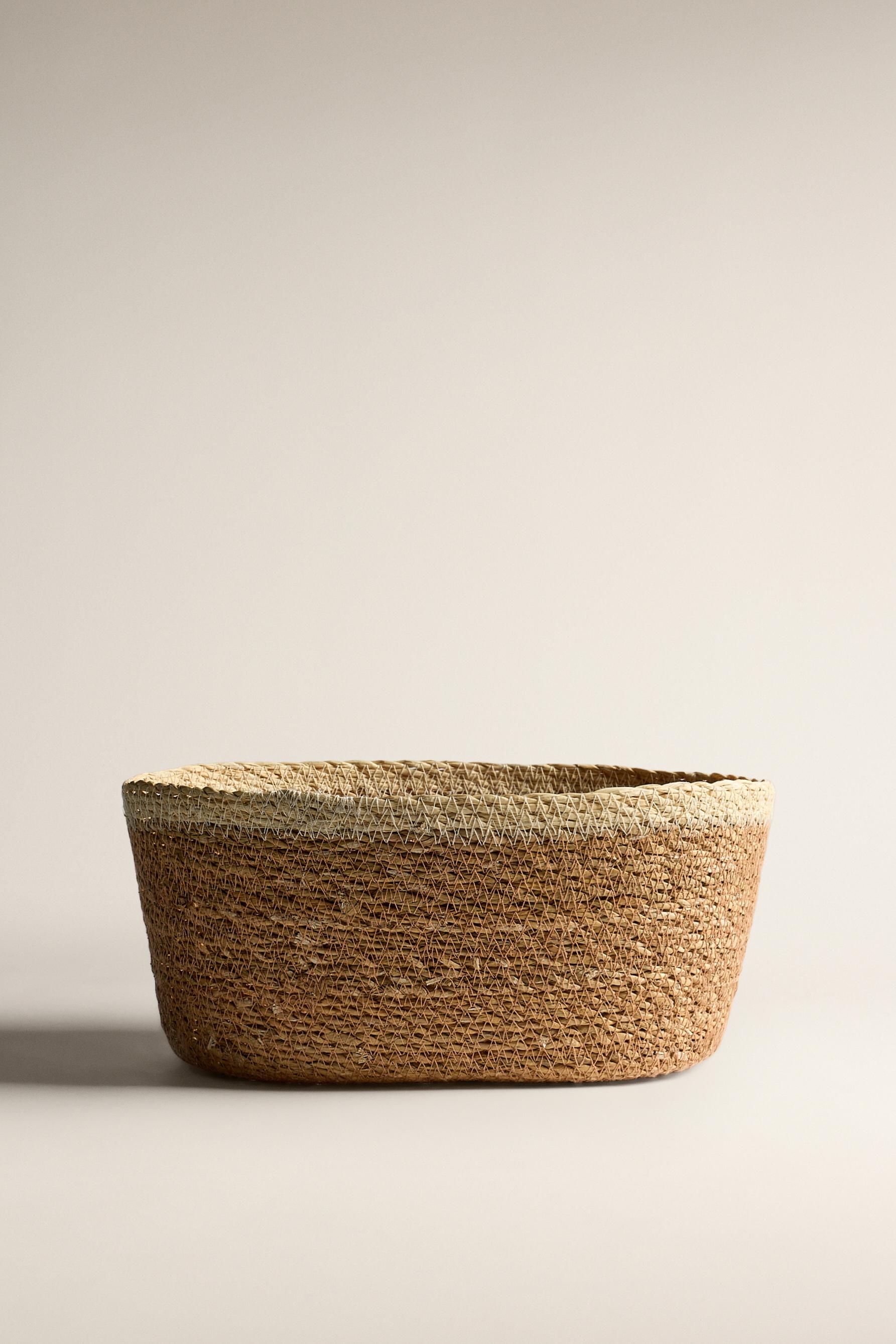 Cesta ovalada contraste