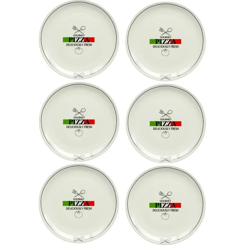 Pizzateller 6er-Set Gourmet