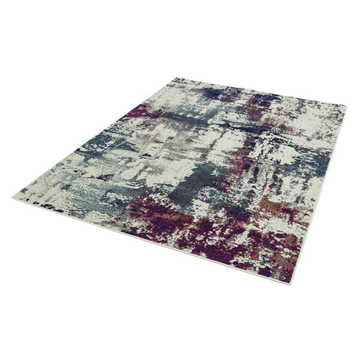 AVON NAVY - Tapis de salon en polypropylène bleu 120x170 cm
