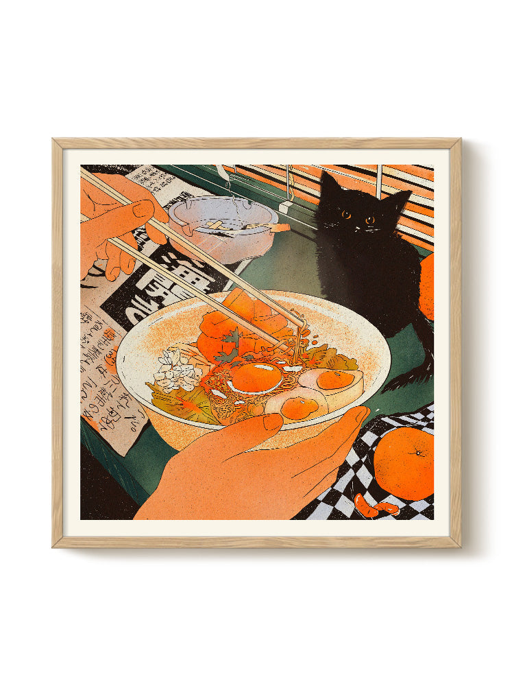 Enikő Eged - Bodega Cat Kimchi - PSTR studio Kunst Poster