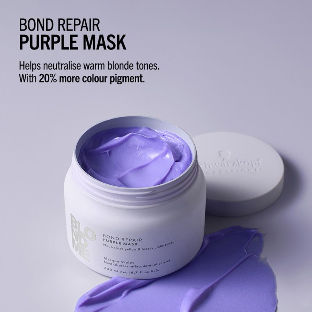 Schwarzkopf Blondme Bond Repair Purple Mask