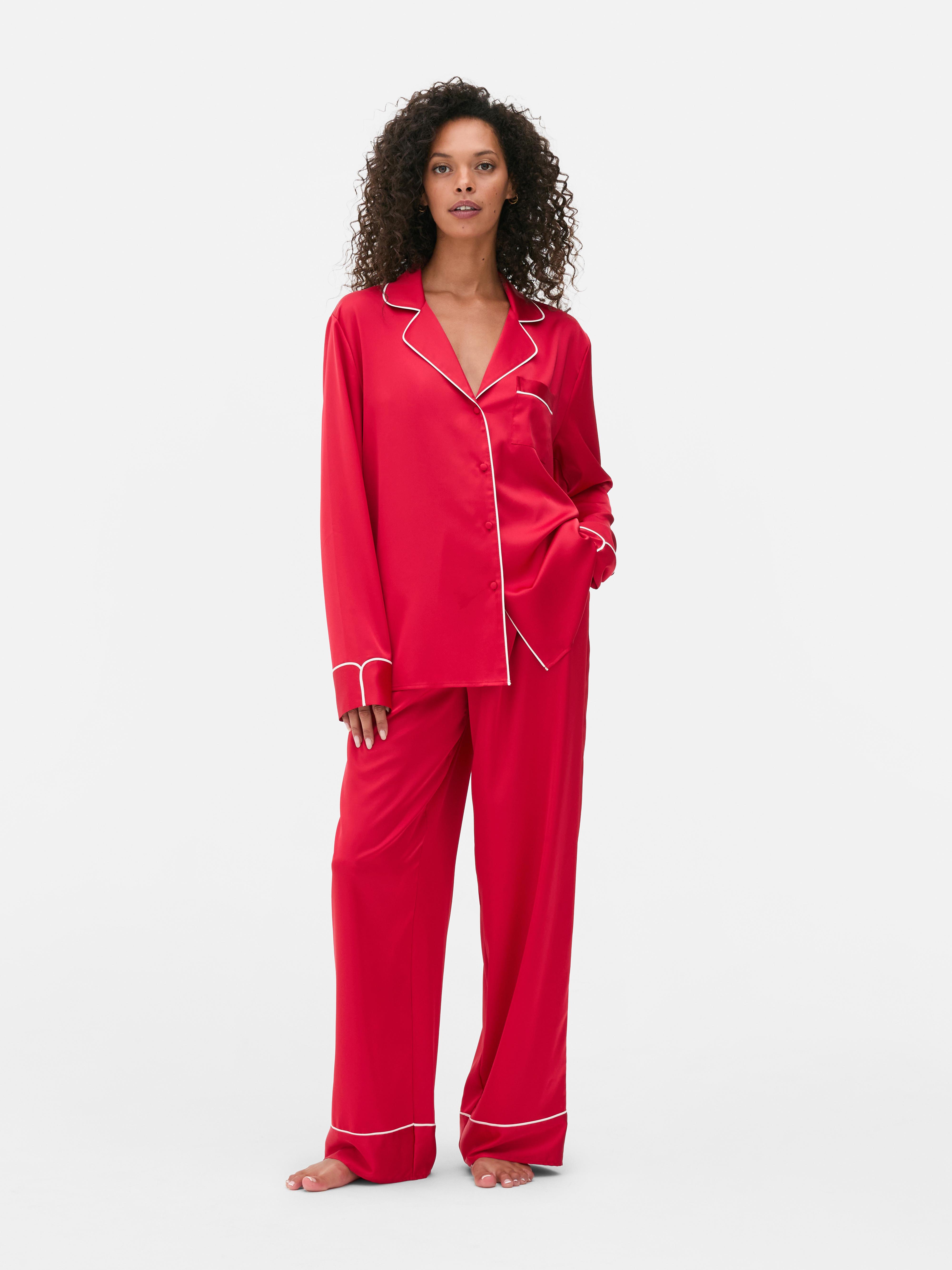 Satin Boyfriend Pajamas