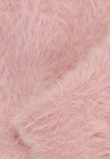 Younger Girls Pink Eyelash Gloves