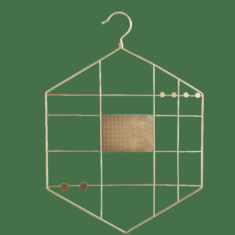 - Porte-bijoux en métal doré 56x40x0,35cm