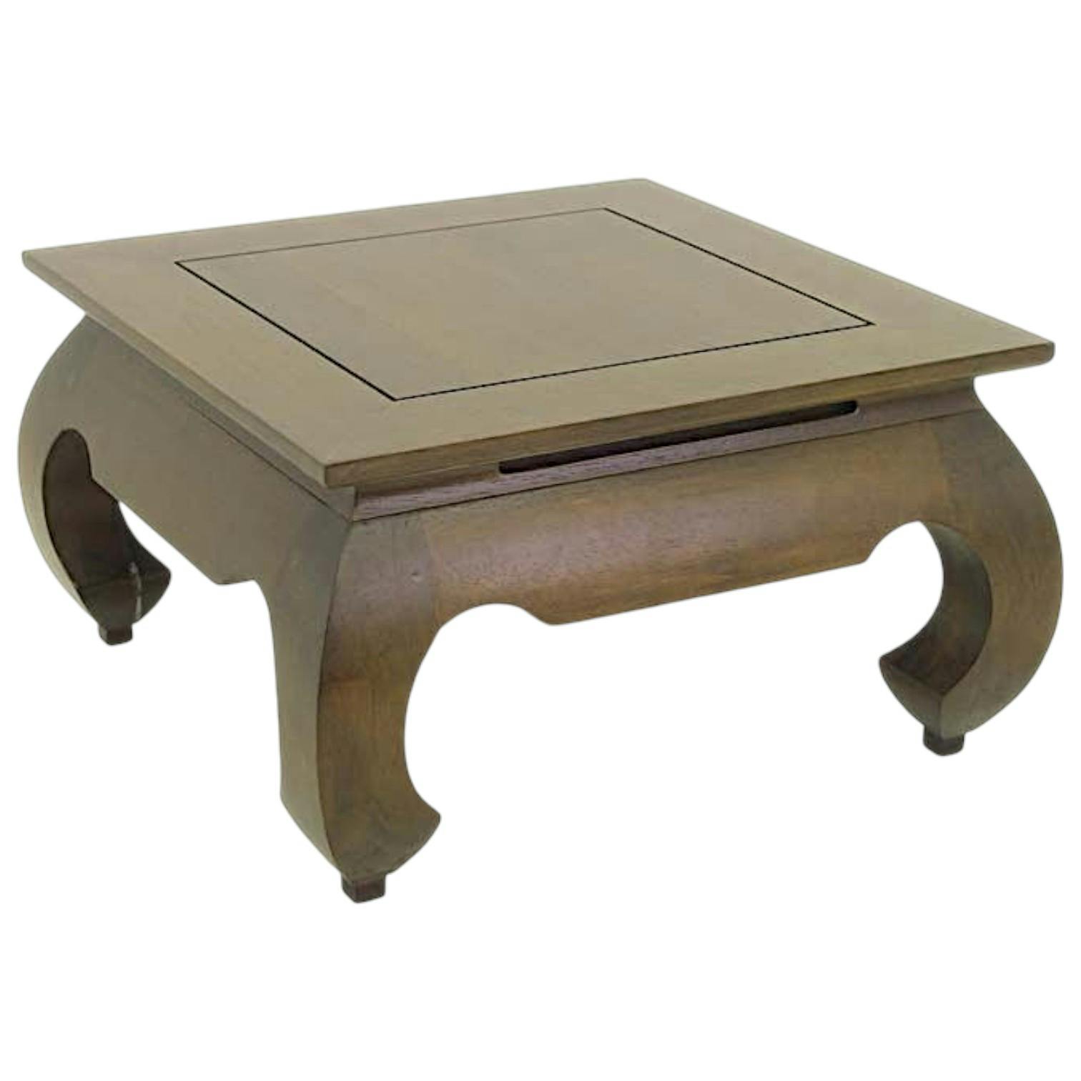 Table basse opium hévéa 66x66cm MAORI