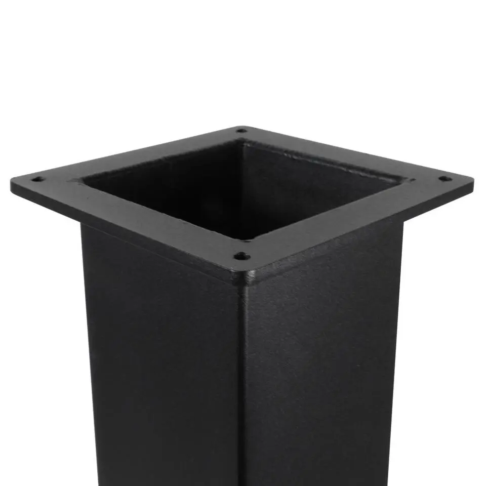 Zwarte Tafelpoot Vierkant - 100 x 100 x 720 mm