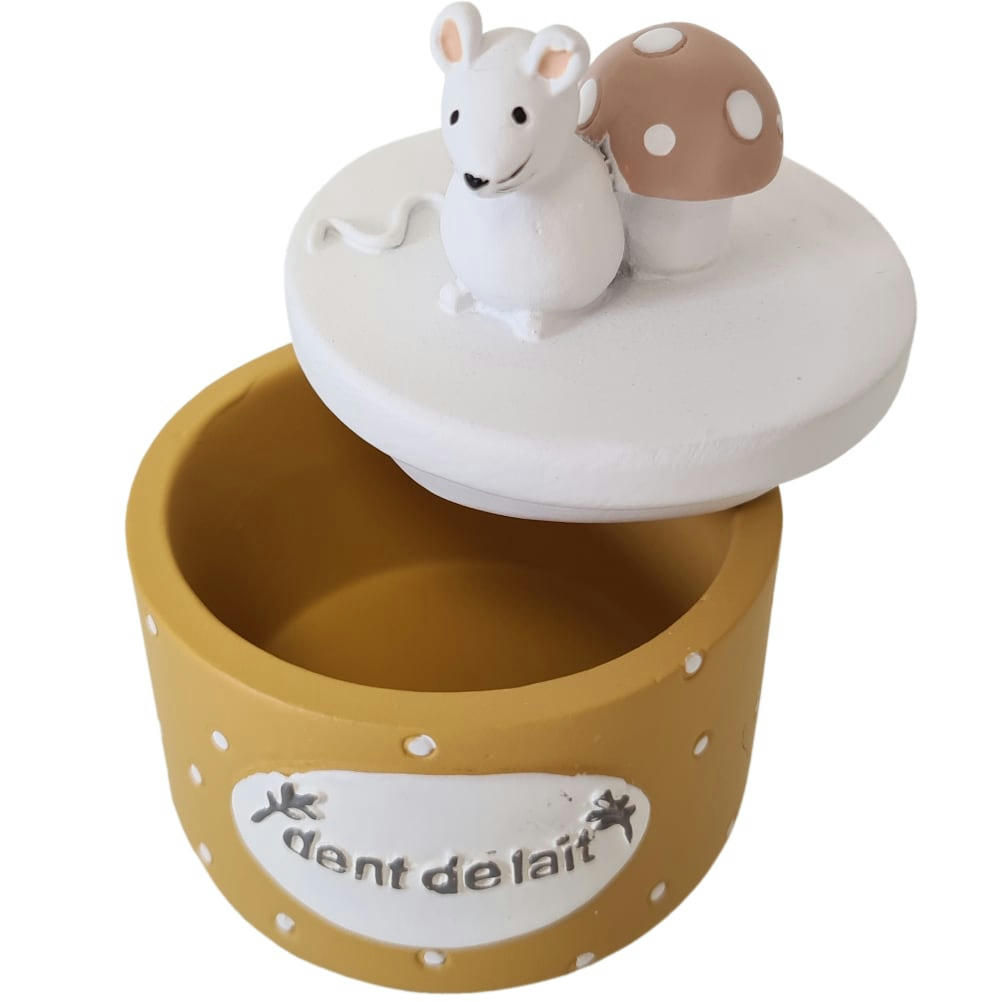- Petite boîte jaune à dents de lait