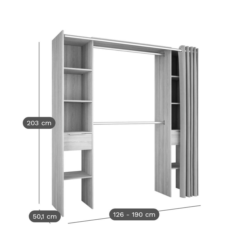 DIEGO - Dressing effet bois clair