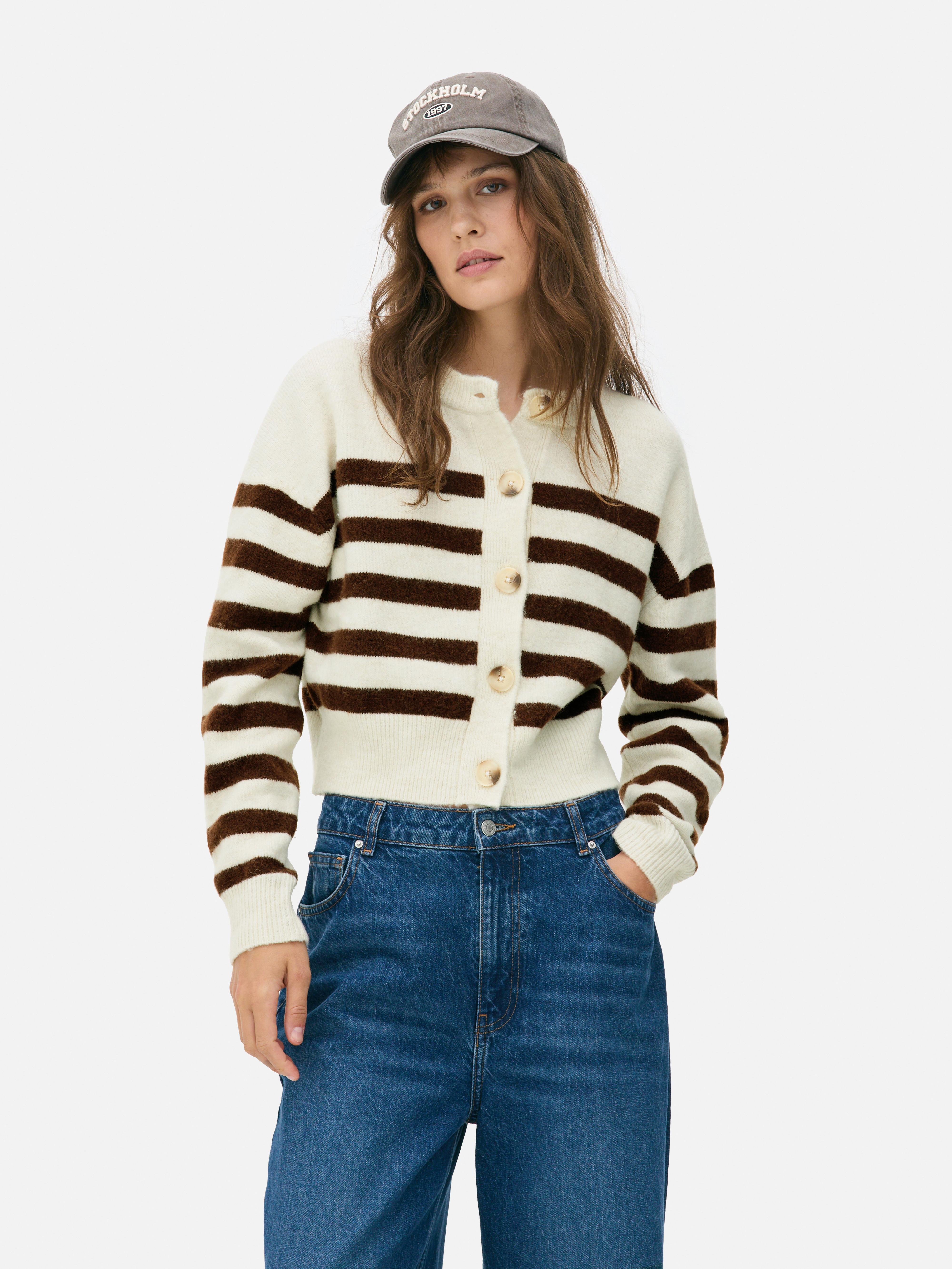 Relaxed Crew Button Cardigan
